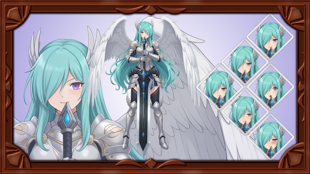 ファンタジーキャラクター素材集 Vol.1 【女性パーティメンバー5名】