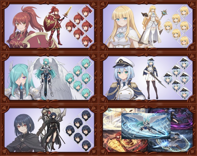 ファンタジーキャラクター素材集 Vol.1 【女性パーティメンバー5名】