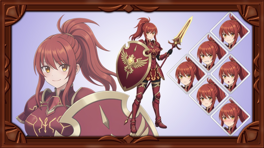 ファンタジーキャラクター素材集 Vol.1 【女性パーティメンバー5名】