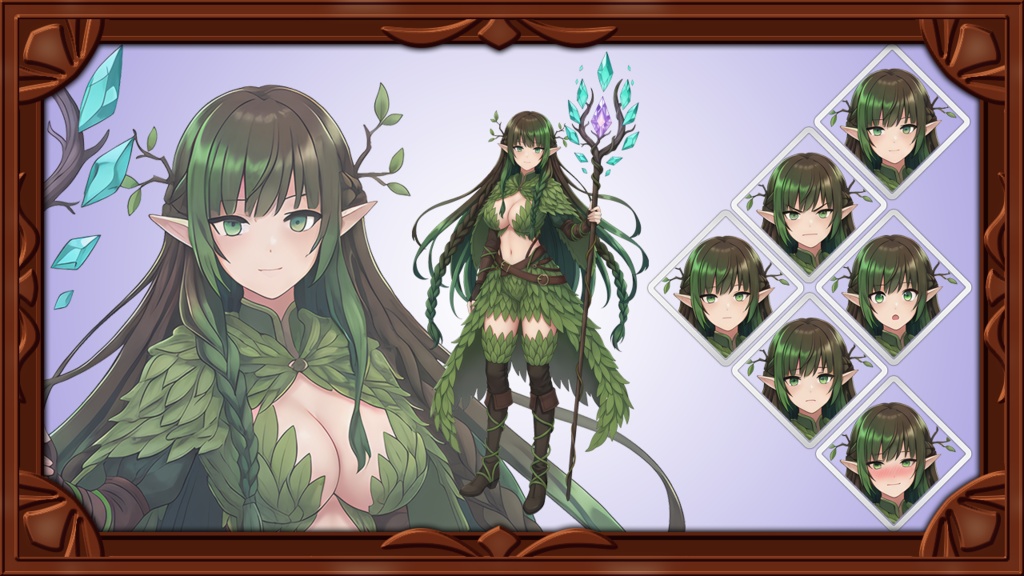 ファンタジーキャラクター素材集 Vol.2 【モン娘パーティメンバー5名】