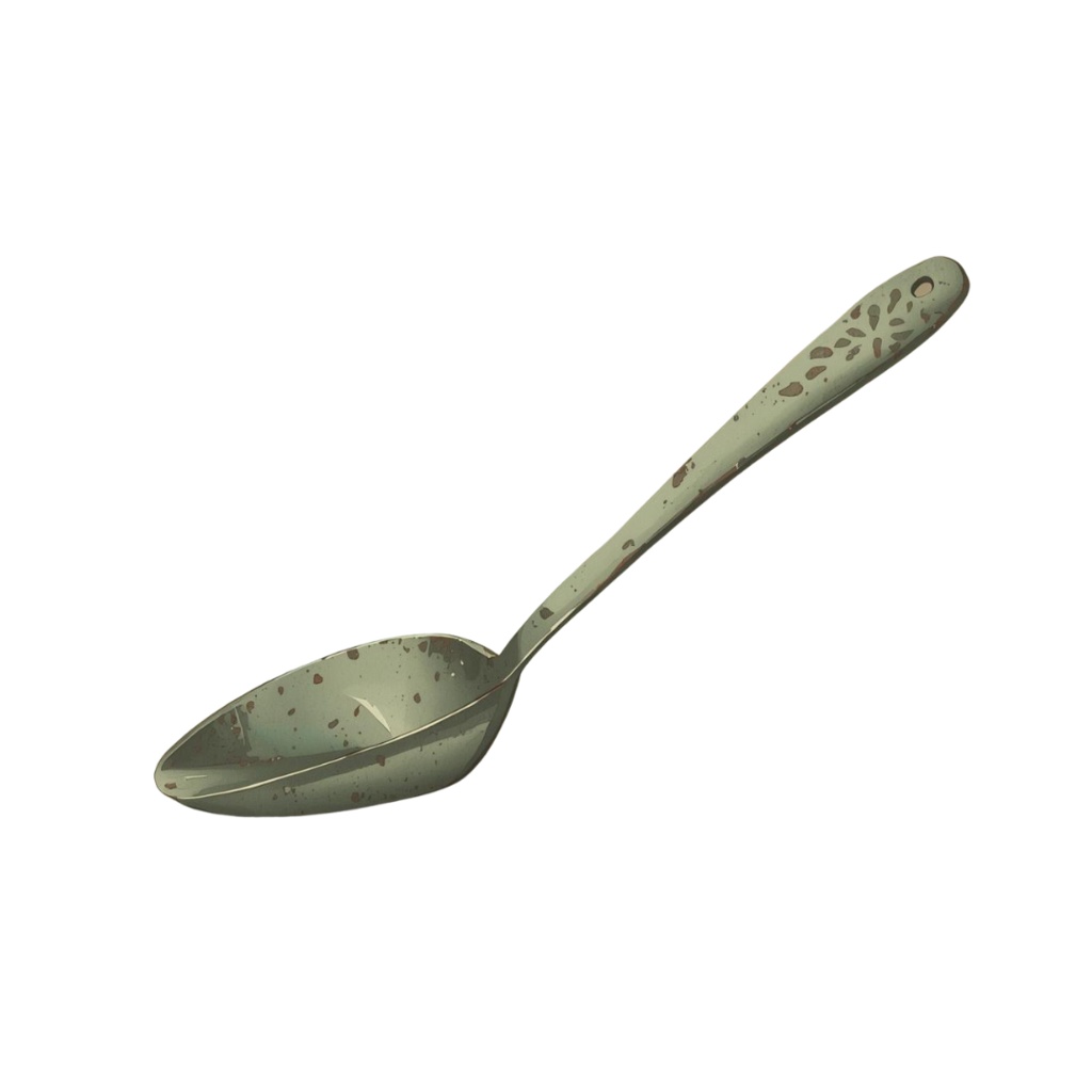 水彩風アンティークキッチンアイテム・クリップアートセット(グリーン系/PNG形式)