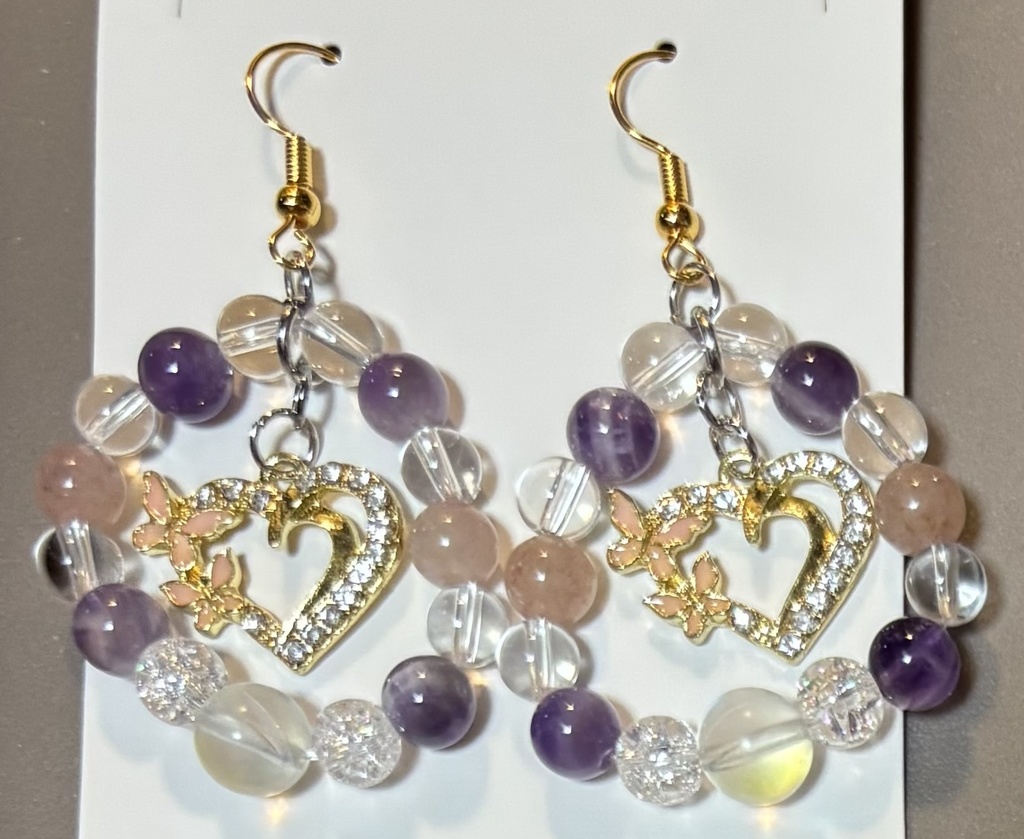 No,37　天然石ピアス