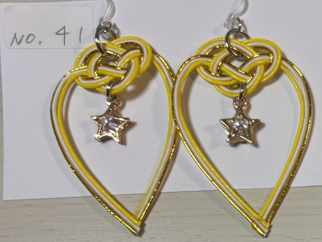 No,38~No,41 ♡長め水引きピアス