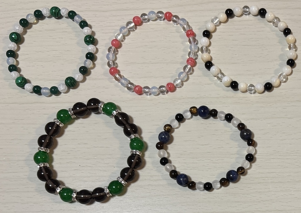 No,6~No,10　天然石ブレスレット