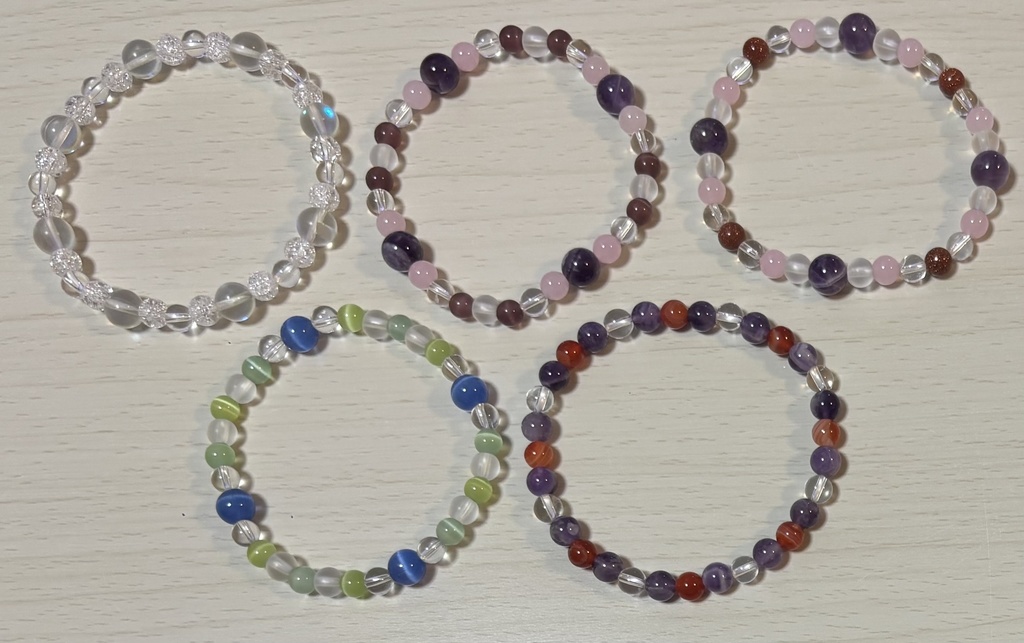 No,11~No,15　天然石ブレスレット