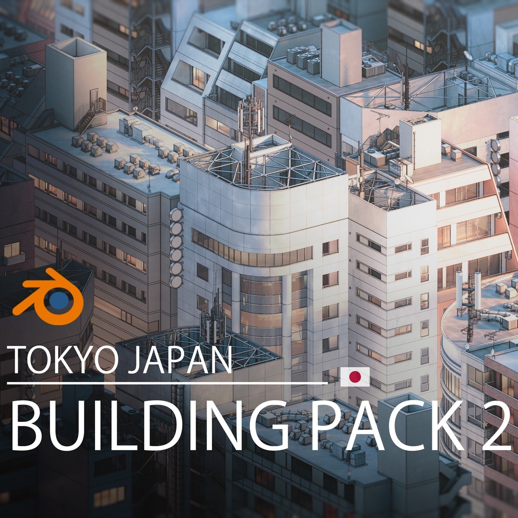Tokyo Japan | Building Pack 2 (Blender)