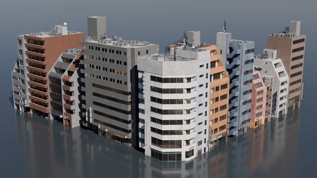 Tokyo Japan | Building Pack 2 (Blender)