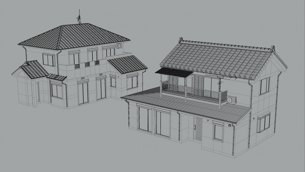 Japan Residential | Building Pack (Blender)