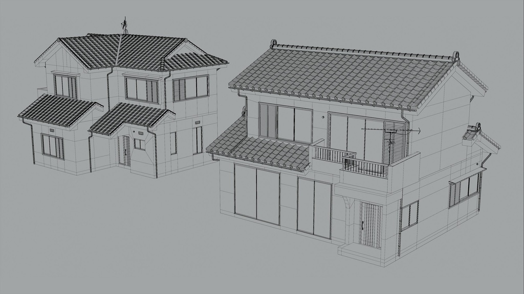 Japan Residential | Building Pack (Blender)