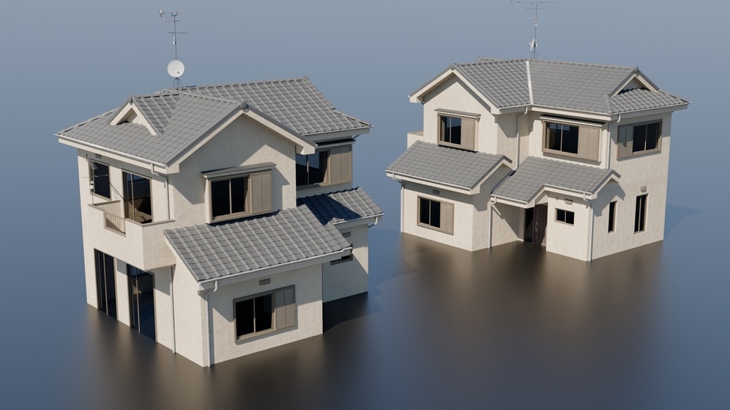 Japan Residential | Building Pack (Blender)