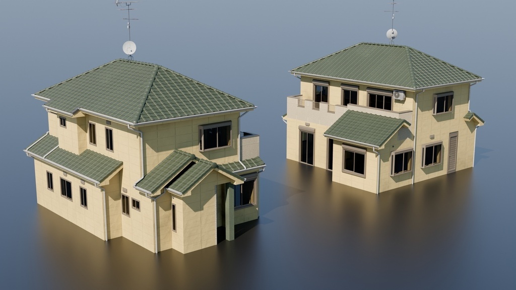 Japan Residential | Building Pack (Blender)