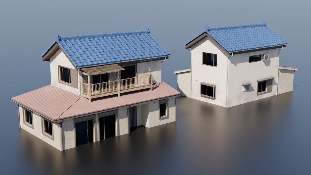 Japan Residential | Building Pack (Blender)