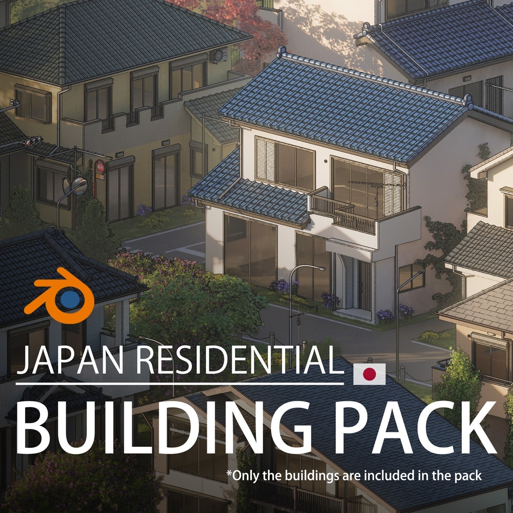 Japan Residential | Building Pack (Blender)