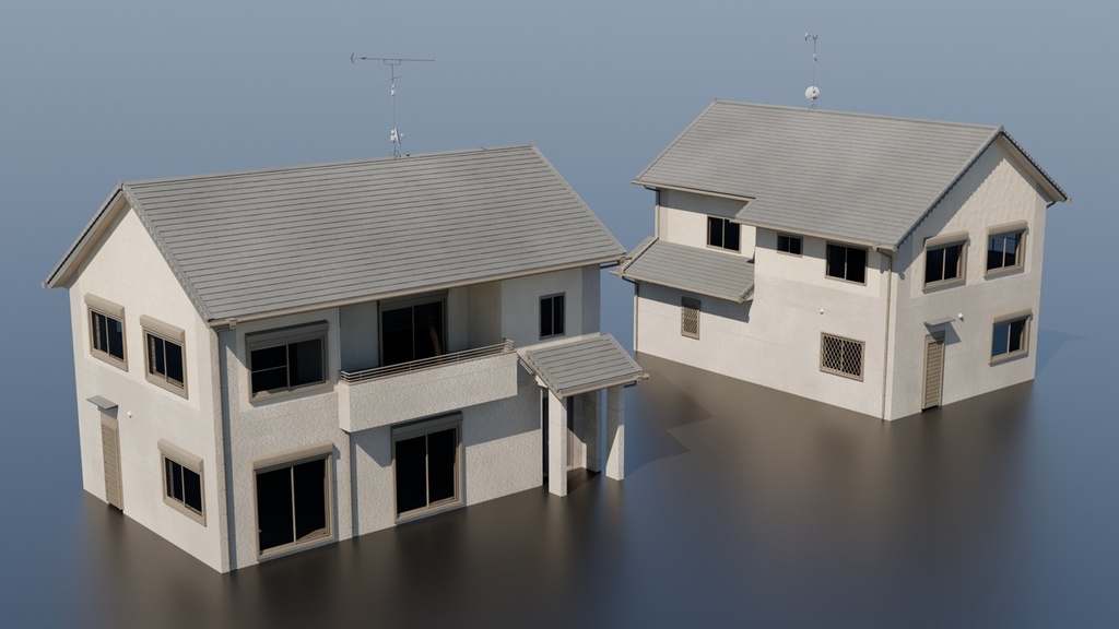 Japan Residential | Building Pack (Blender)