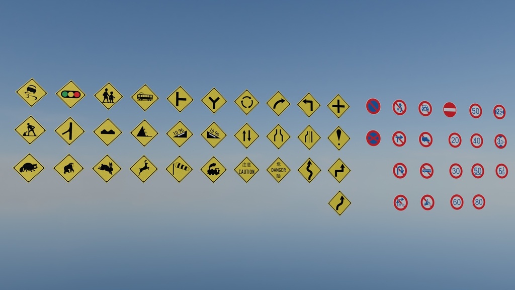 Japan Modular | Traffic Signs, Lights & Road Markings