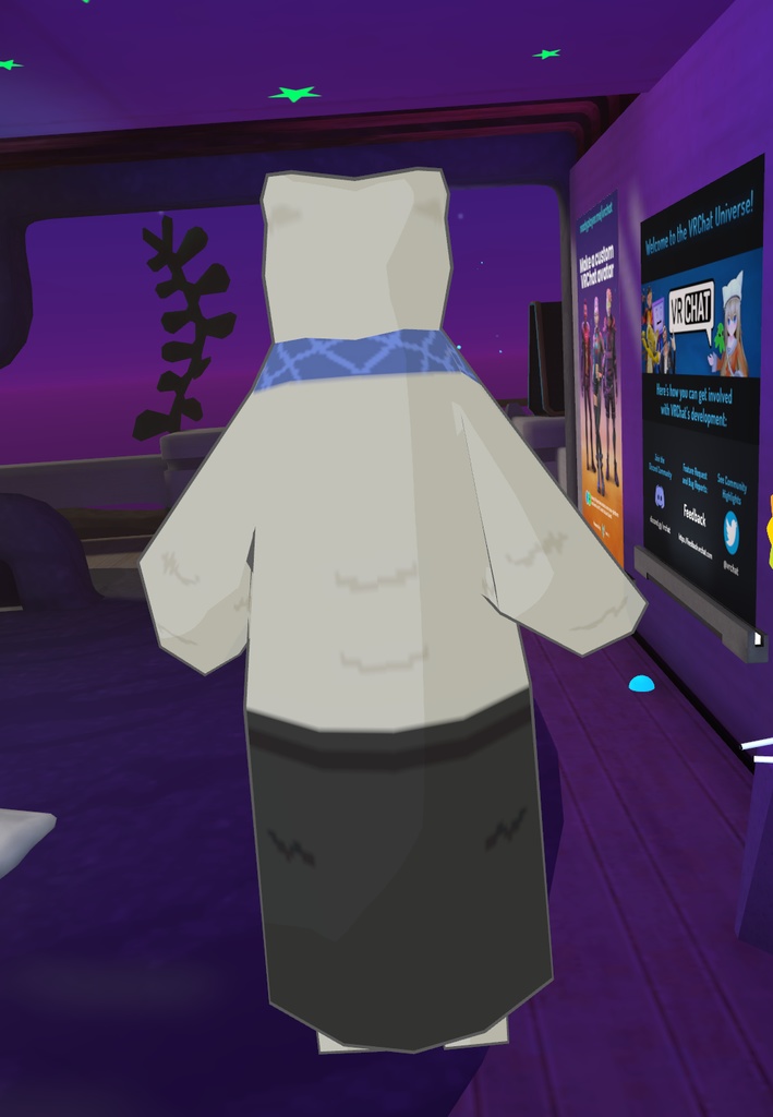 [VRChat] しろくまカフェ しろくまくん ローポリアバター - Lowpoly Shirokuma-Kun avatar by Polar Bear's Cafe - 狢制作 - Mujina Production - 4/4