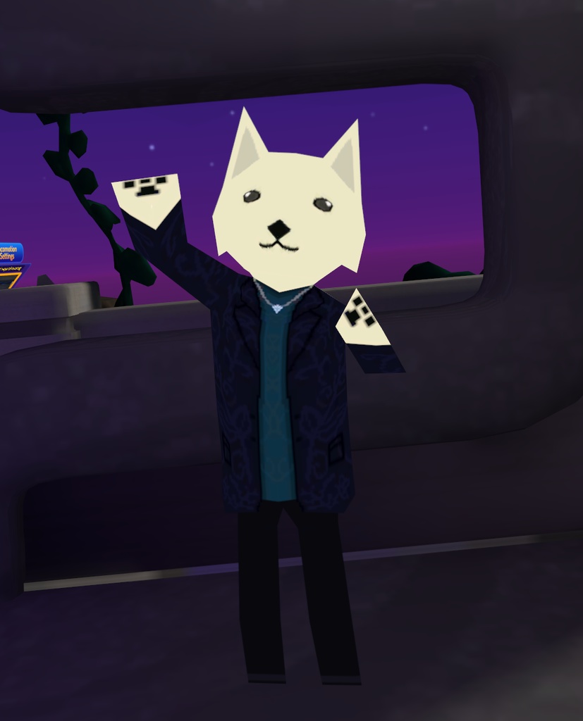 [VRChat] Gentle Wolfy Canine - 紳士なオオカミっぽい犬 アバター