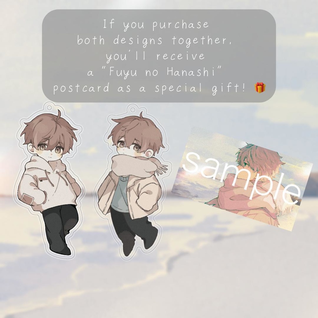 冬のはなしアクキー コートver.