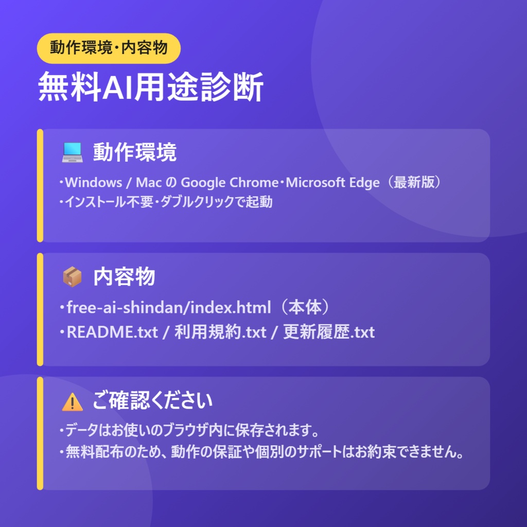 無料AI用途診断【インストール不要・ブラウザで動く】