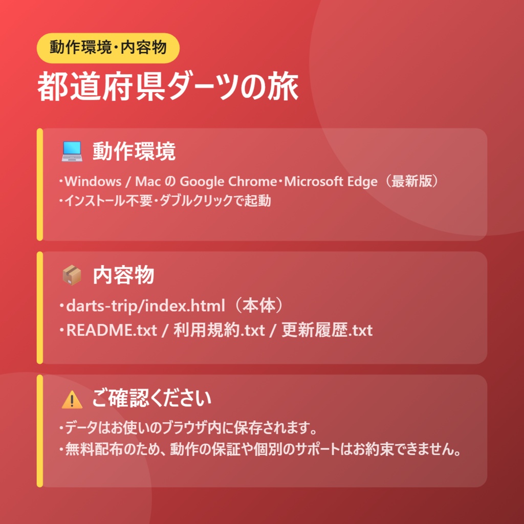 【無料】都道府県ダーツの旅【インストール不要・ブラウザで動く】