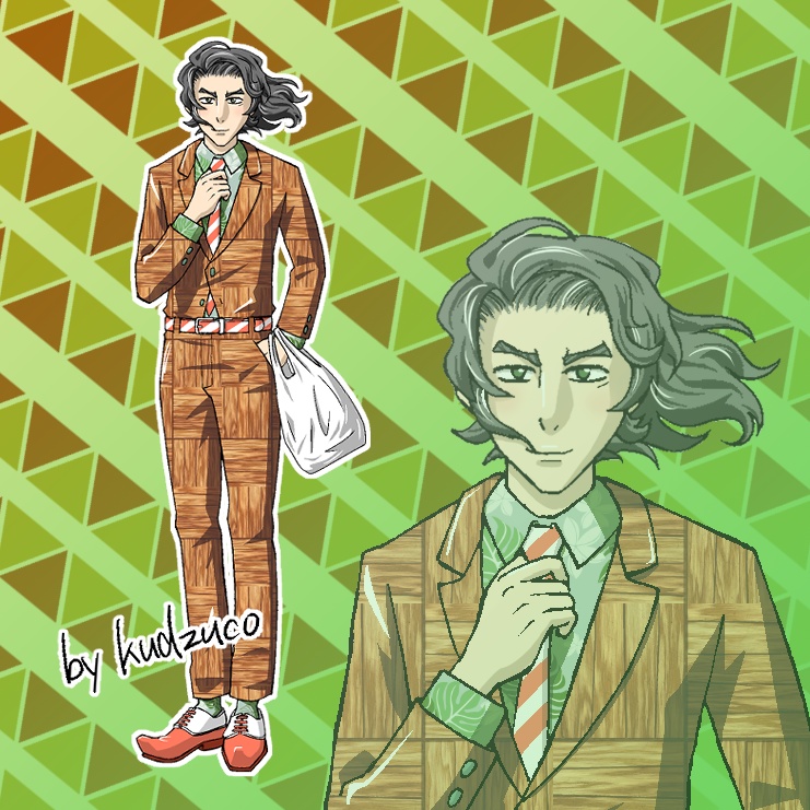 TRPG用フリー立ち絵　男性スーツ