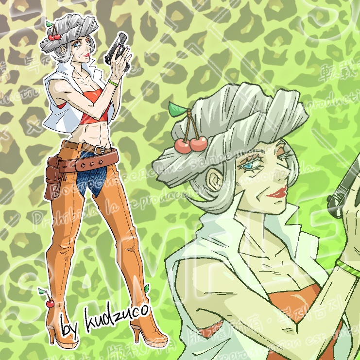 TRPG用フリー立ち絵　女性カウガール