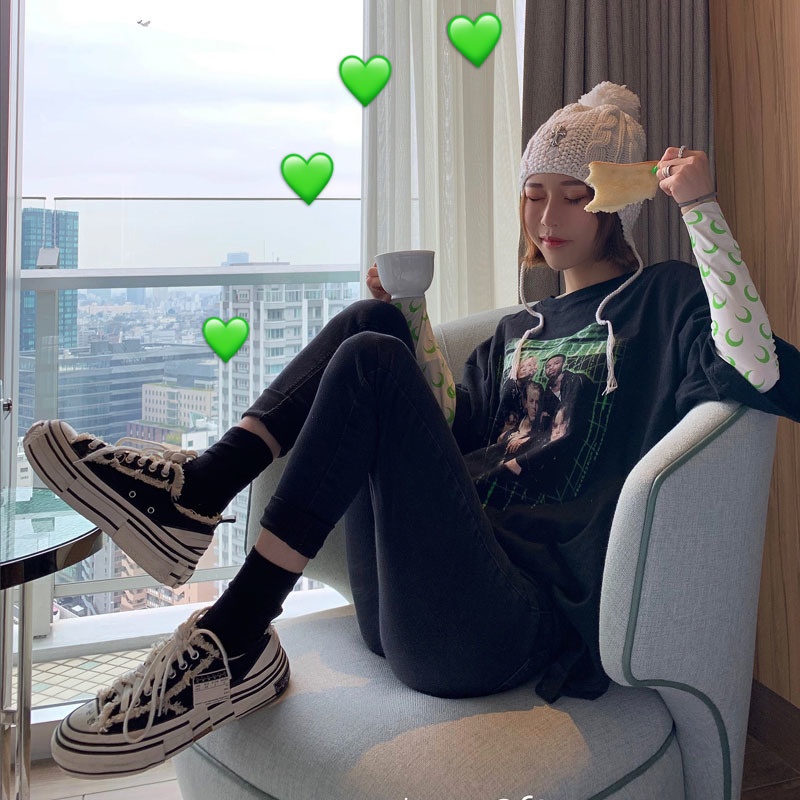 ファッションキャンバスシューズ