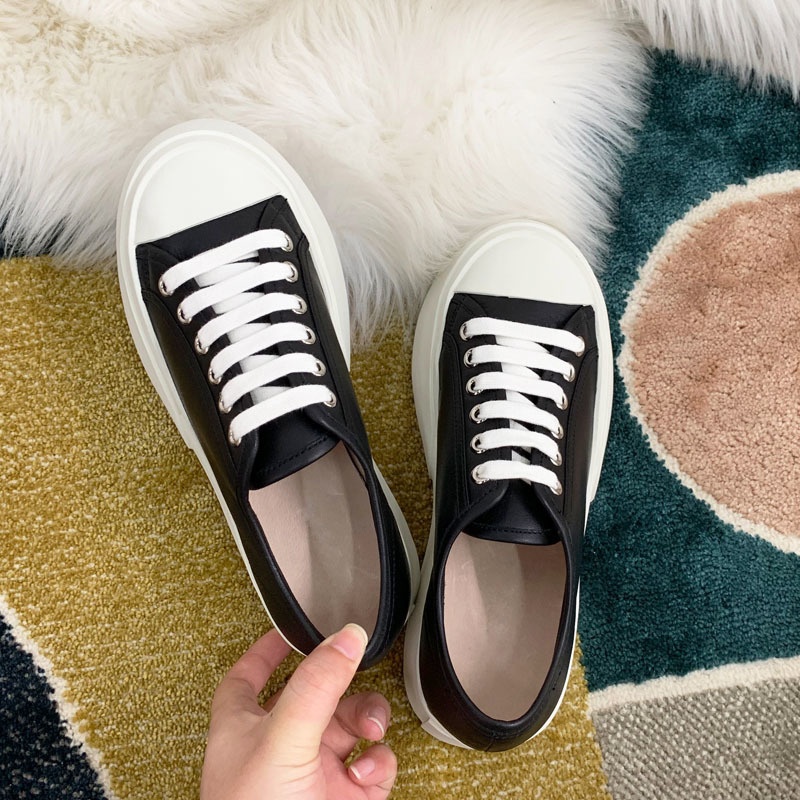 キャンバスプラットフォームシューズ