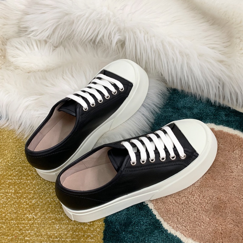 キャンバスプラットフォームシューズ