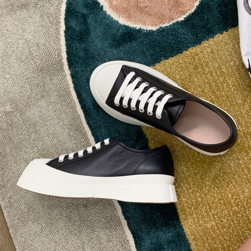 キャンバスプラットフォームシューズ