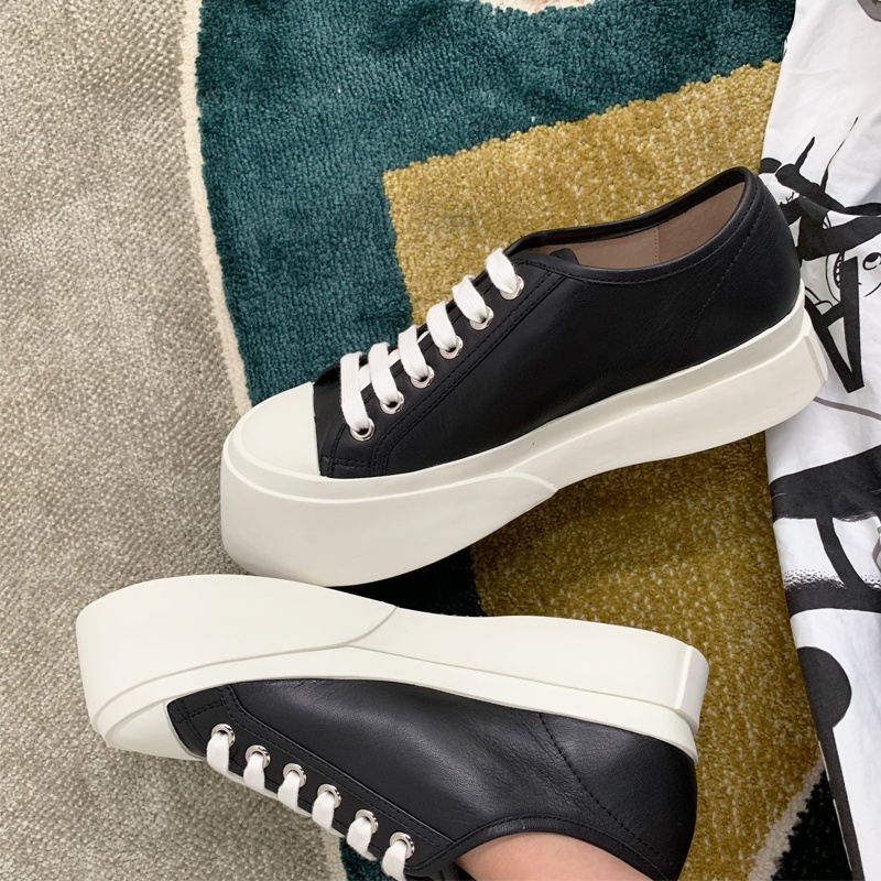 キャンバスプラットフォームシューズ