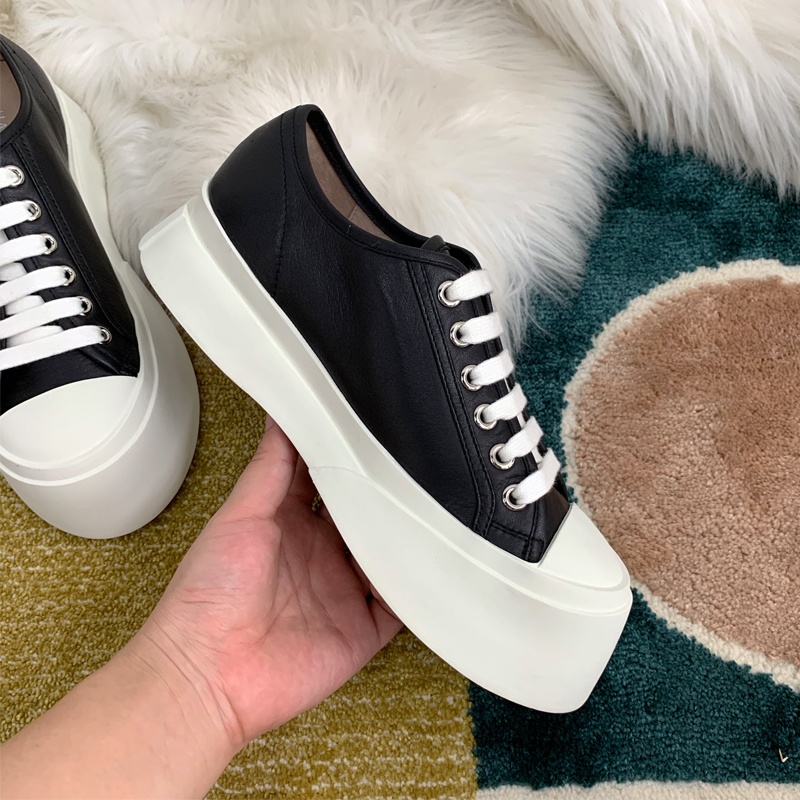 キャンバスプラットフォームシューズ