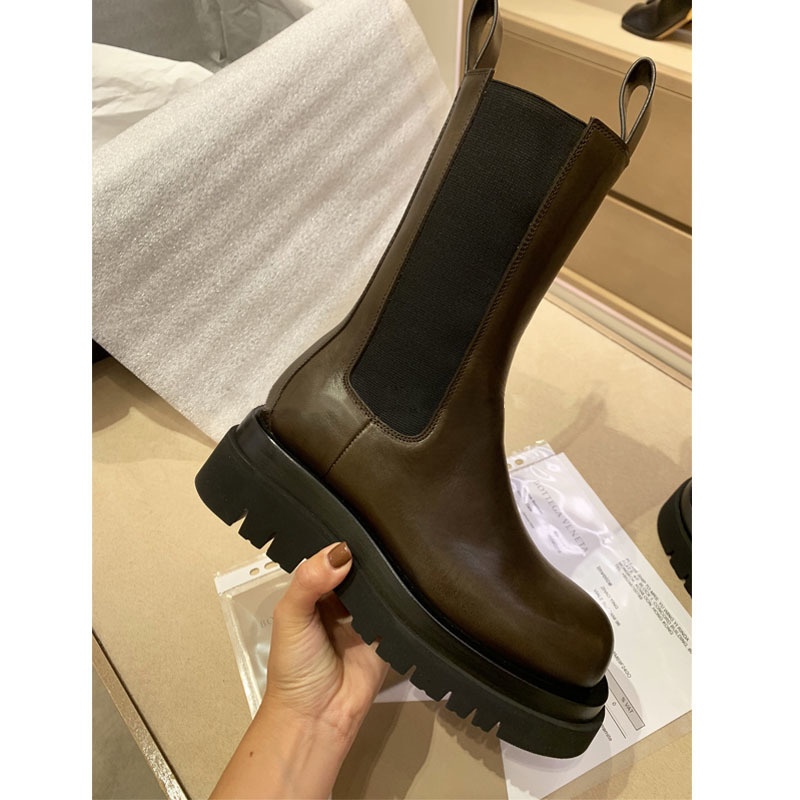 ダークブラウンチェルシーブーティー