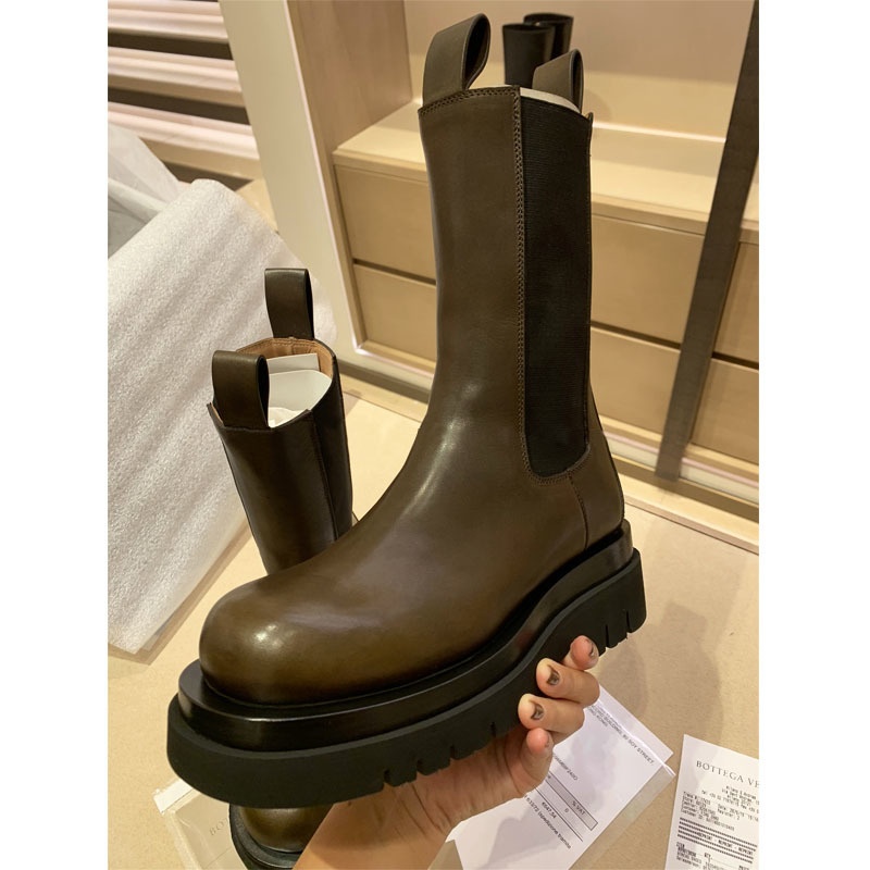 ダークブラウンチェルシーブーティー