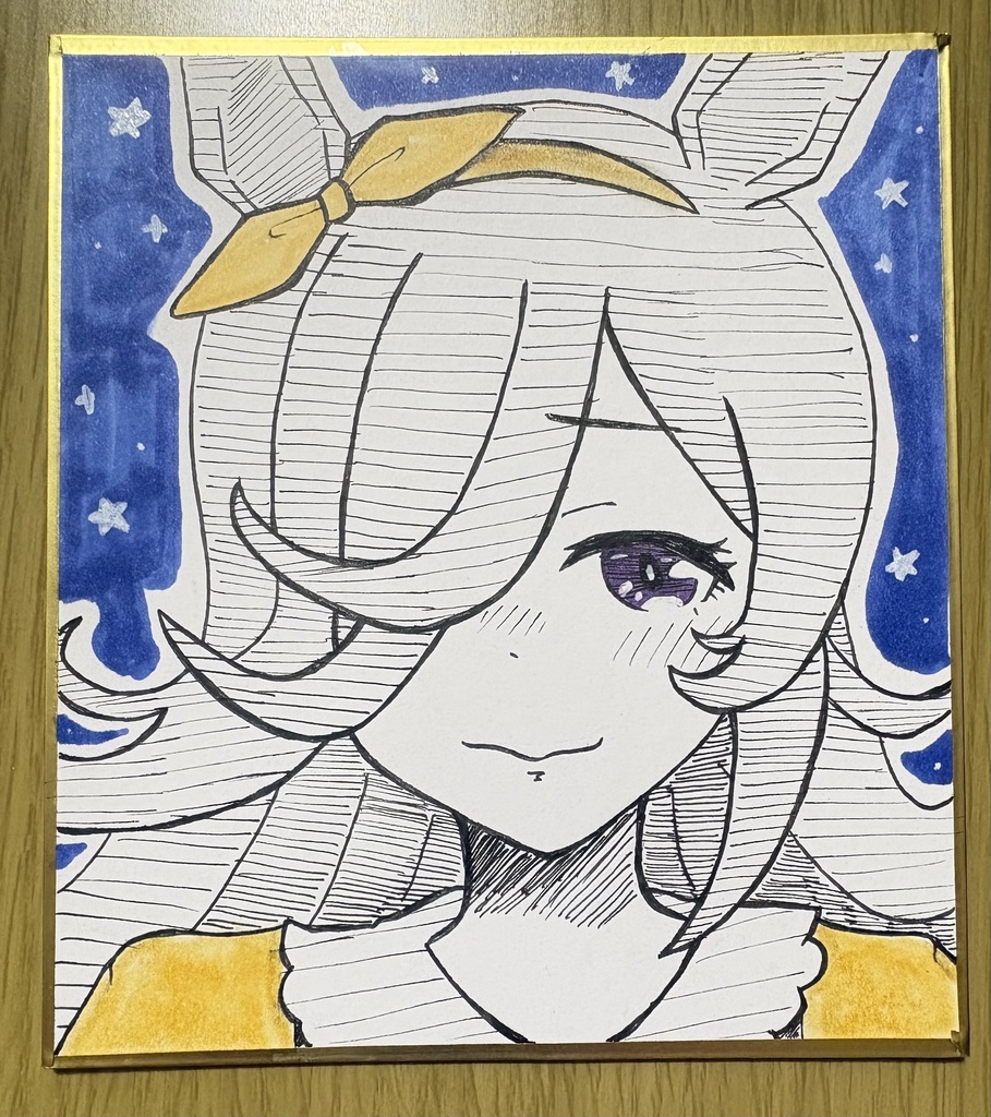 【色紙】ライスシャワー