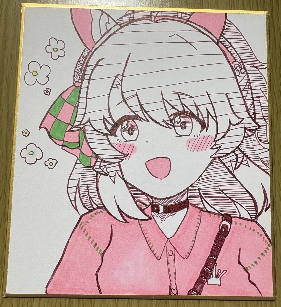 【色紙】ダンツ、タキオン、カフェ