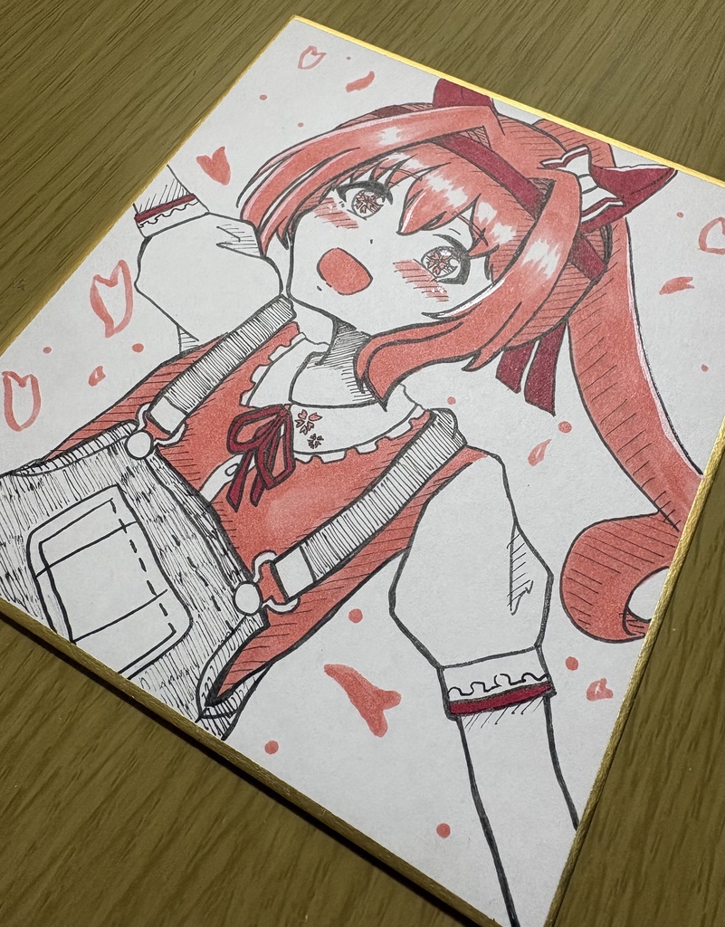 ウマ娘色紙イラスト