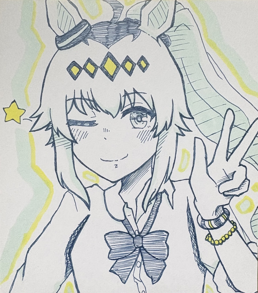 ウマ娘色紙イラスト