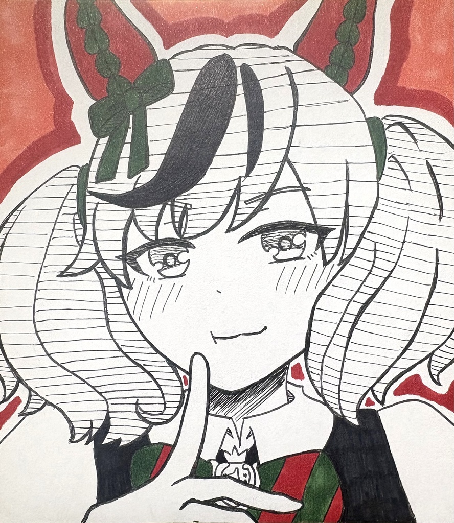 ウマ娘色紙イラスト