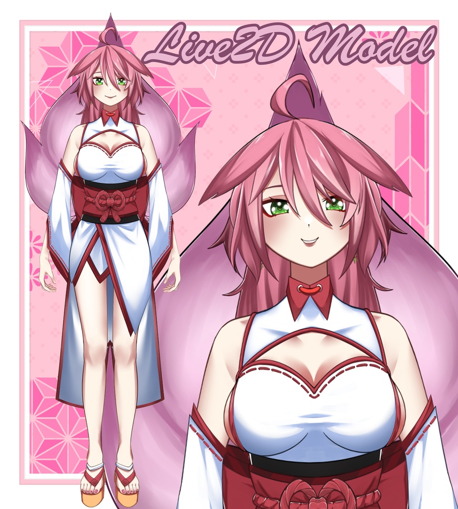 [1/1][LIVE2D] Kitsune-chan [VTS Compatible] with EMOTES