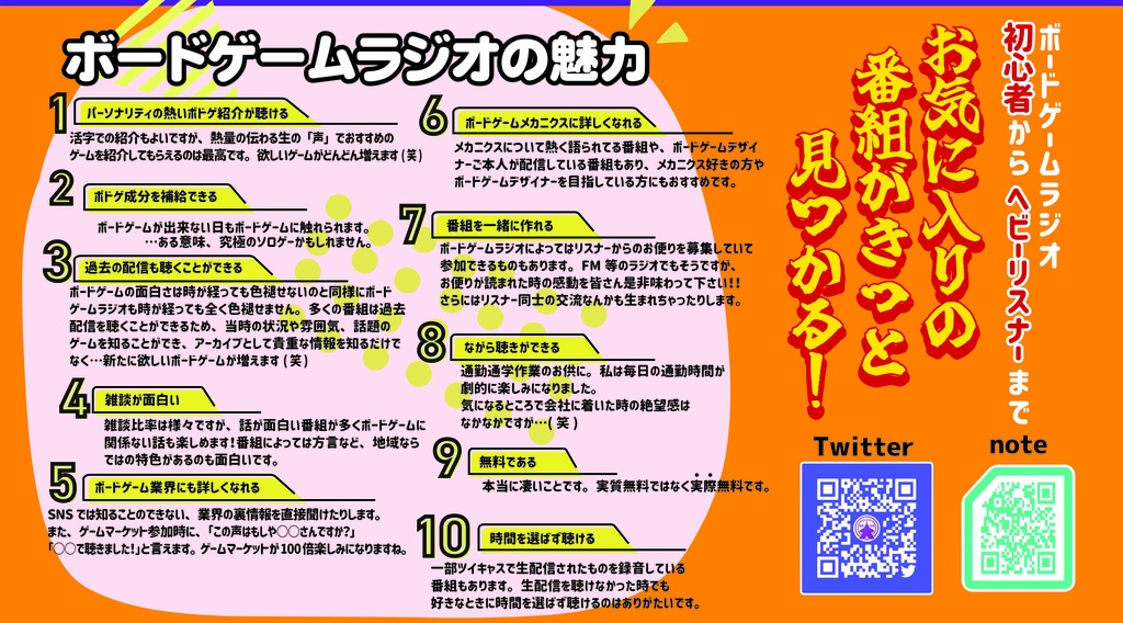 ボードゲームラジオガイド