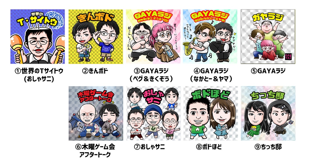 ボドゲラジオシール