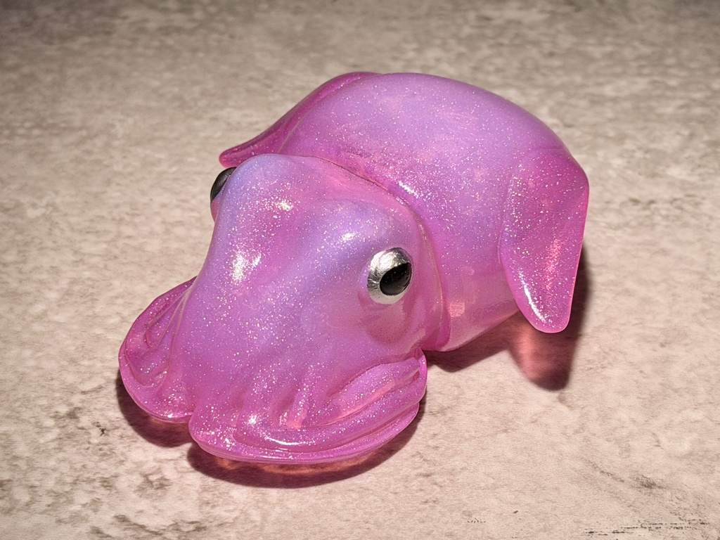 ボウズイカソフビ風フィギュア