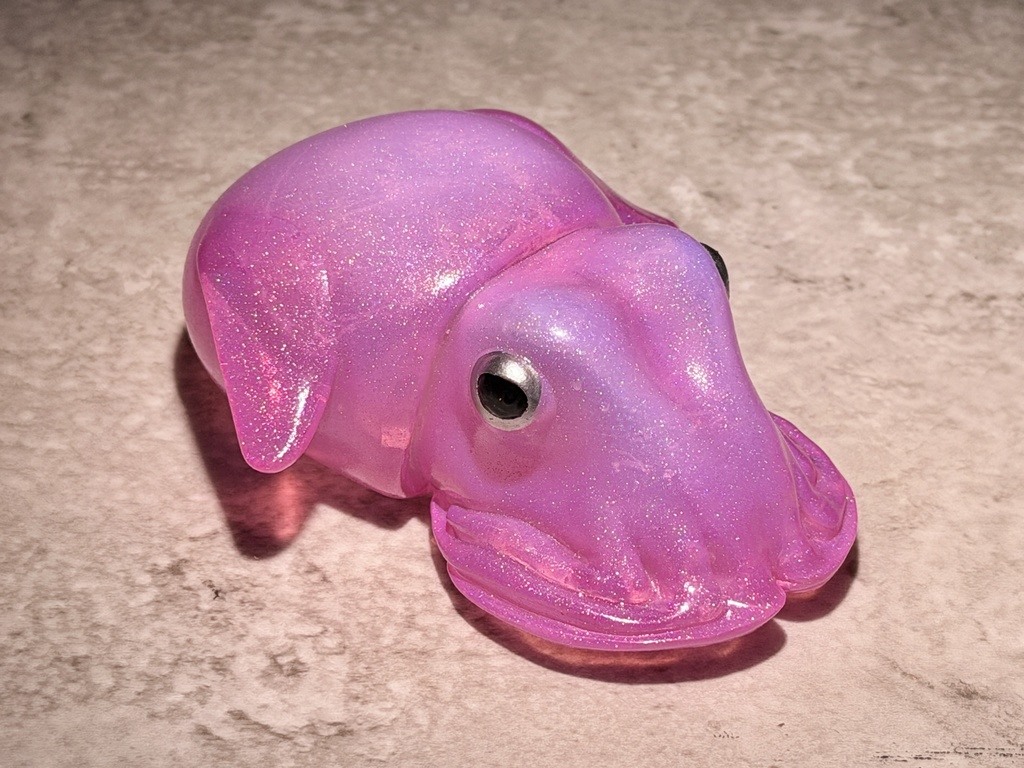 ボウズイカソフビ風フィギュア