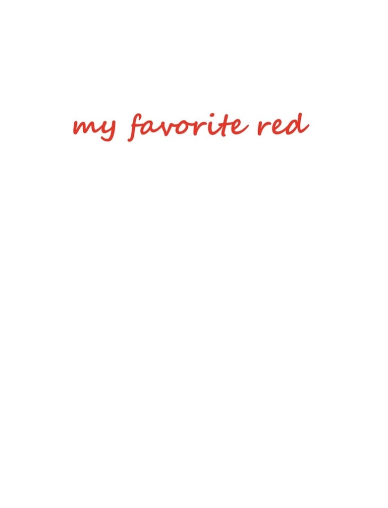 my favorite red