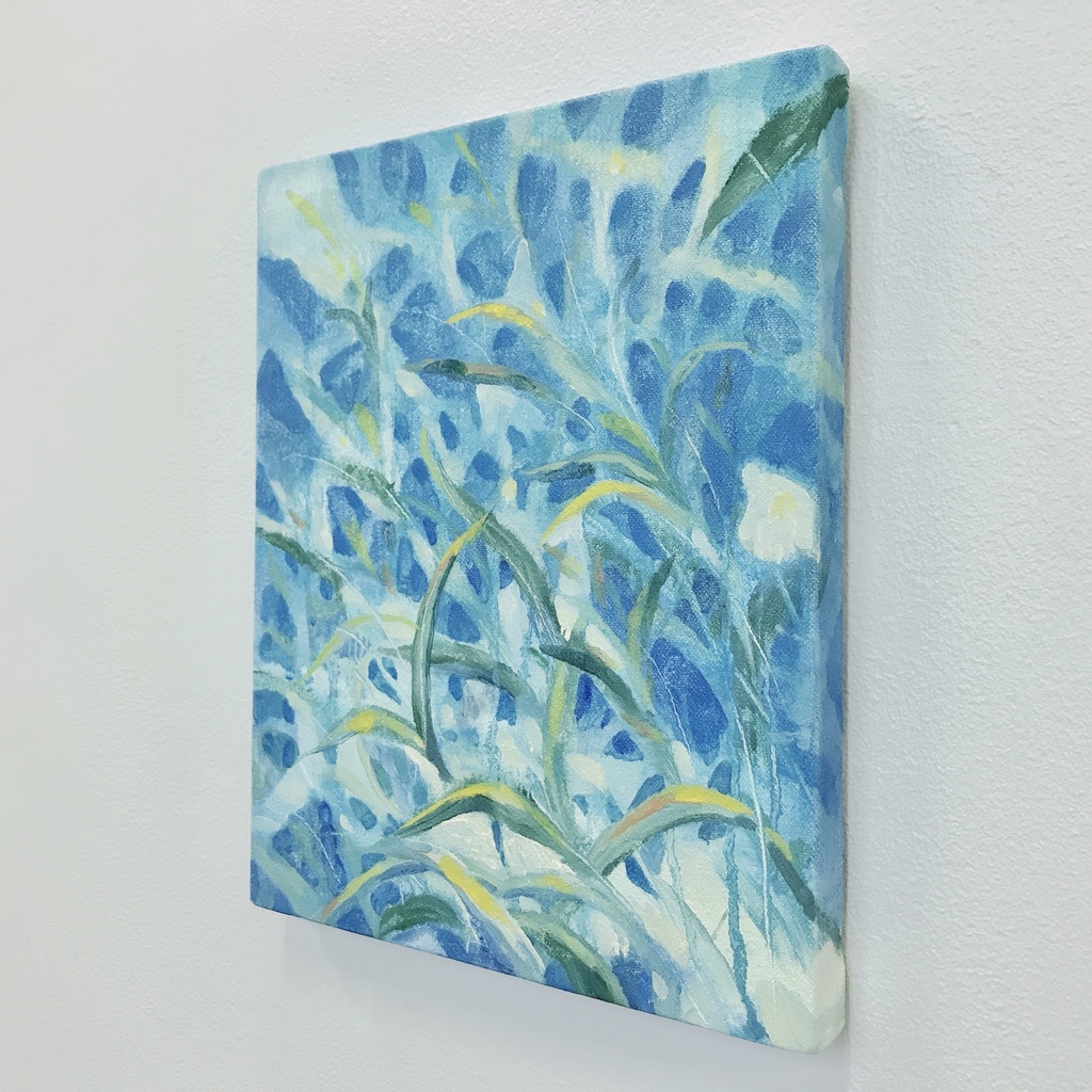 油絵小作品・where the light turns jade