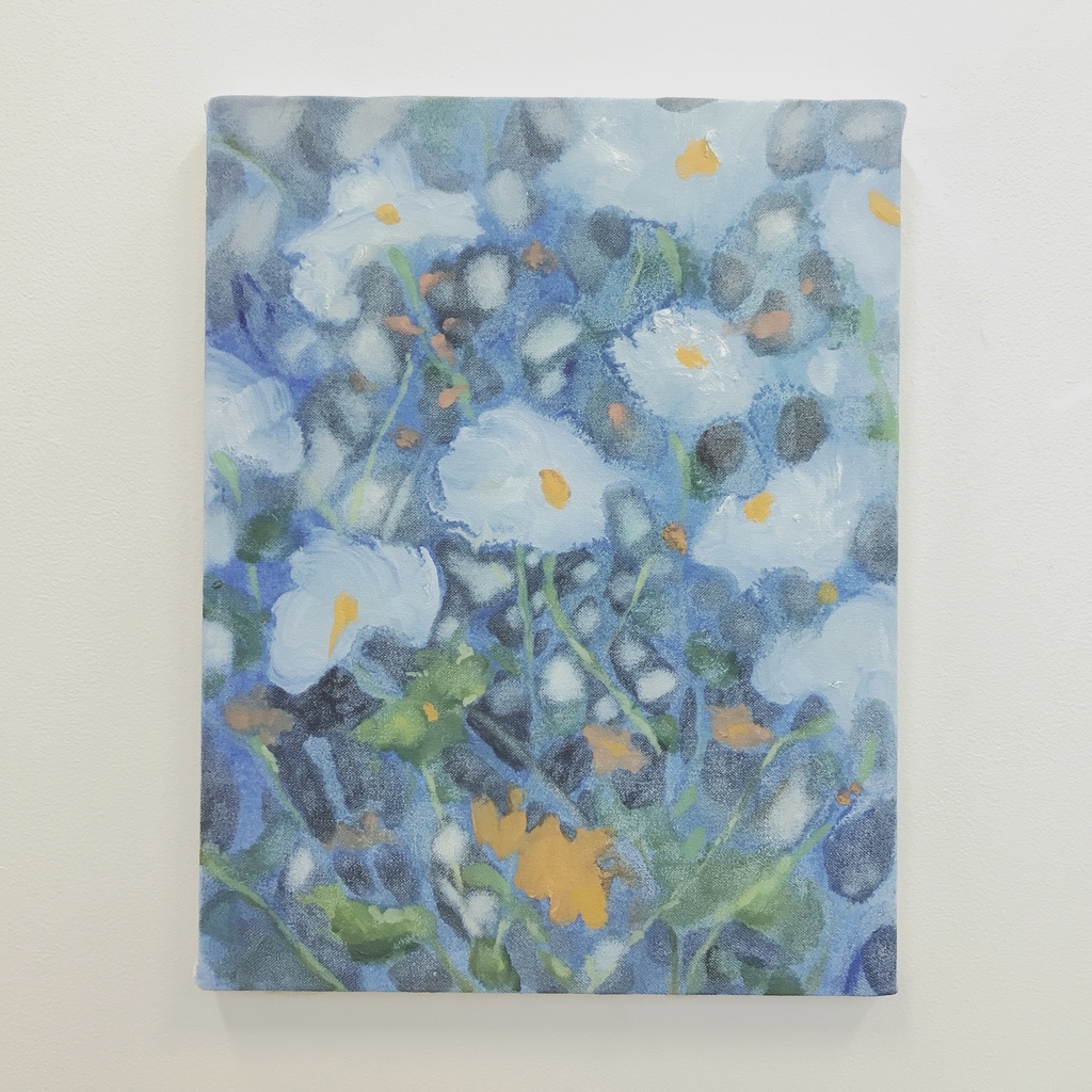 油絵小作品・花雨