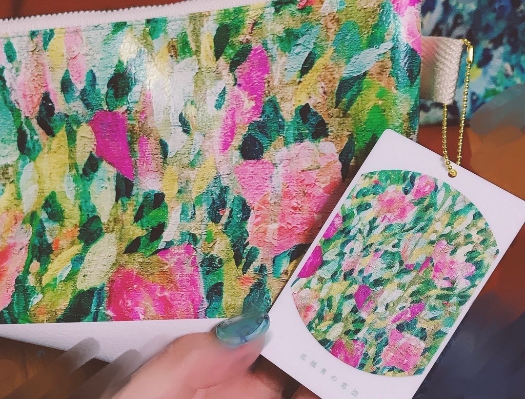 油絵柄ショップカード風アクキー