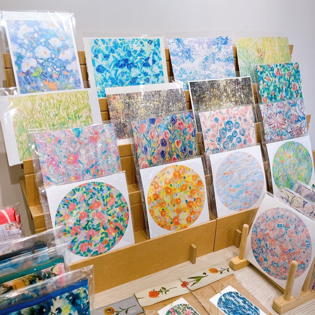 油絵作品ポストカード(スクエアサイズ)