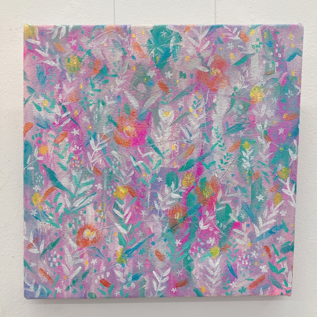 油絵小作品・I shine only with the light you gave me.